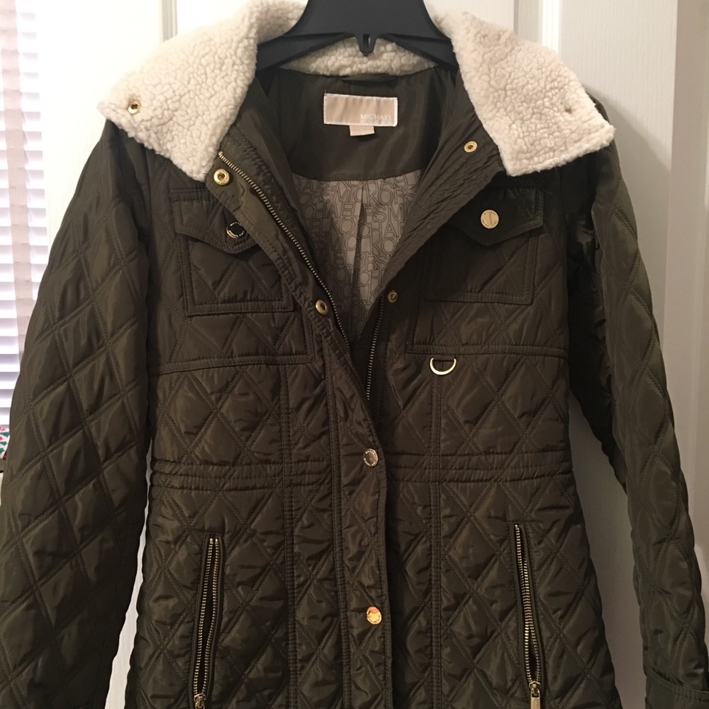 Michael Kors Sherpa Collar Jacket